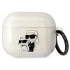 Karl Lagerfeld KLA3HNKCTGT Airpods 3cover transparent Glitter Karl&Choupette